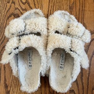 Papillio by Birkenstock Plush Cream Sandals